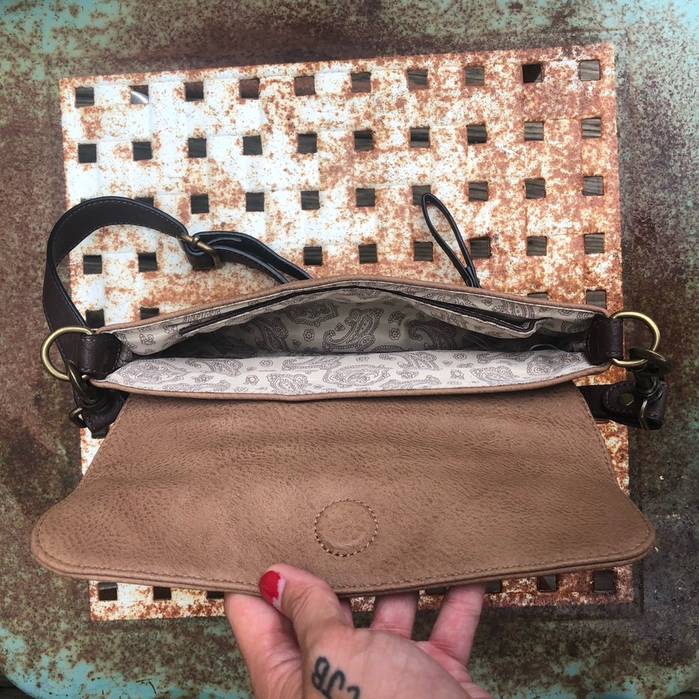 SOLD Simply Noelle Brown Leather Purse - Picture 3 of 3